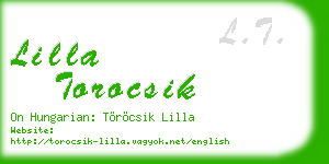 lilla torocsik business card